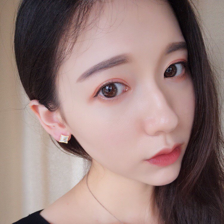 Bông Tai Mạ Vàng Hồng 18K Hình Cỏ Bốn Lá / Cỏ Bốn Lá Thời Trang Cao Cấp Tinh Tế Cho Nữ