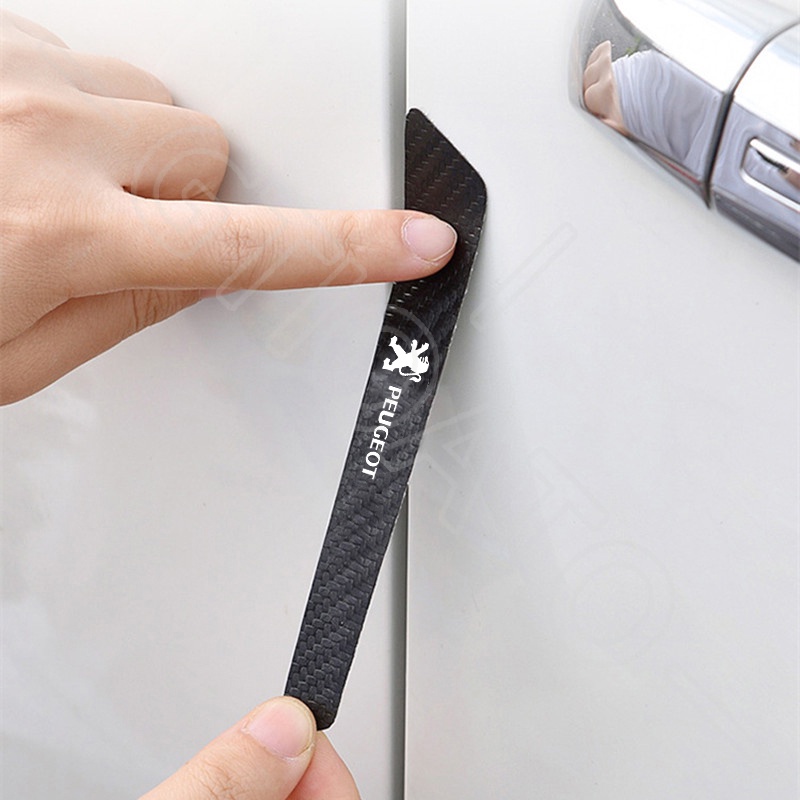 GTIOATO Bộ Bảo Vệ Tay Nắm Cửa ô Tô Sợi Carbon Bộ Bảo Vệ Bát Cửa Gương Hậu Xe HơI MiếNg DáN ChốNg XưỚC Phụ KiệN Ô Tô Cho Peugeot 3008 2008 5008 208 Traveller
