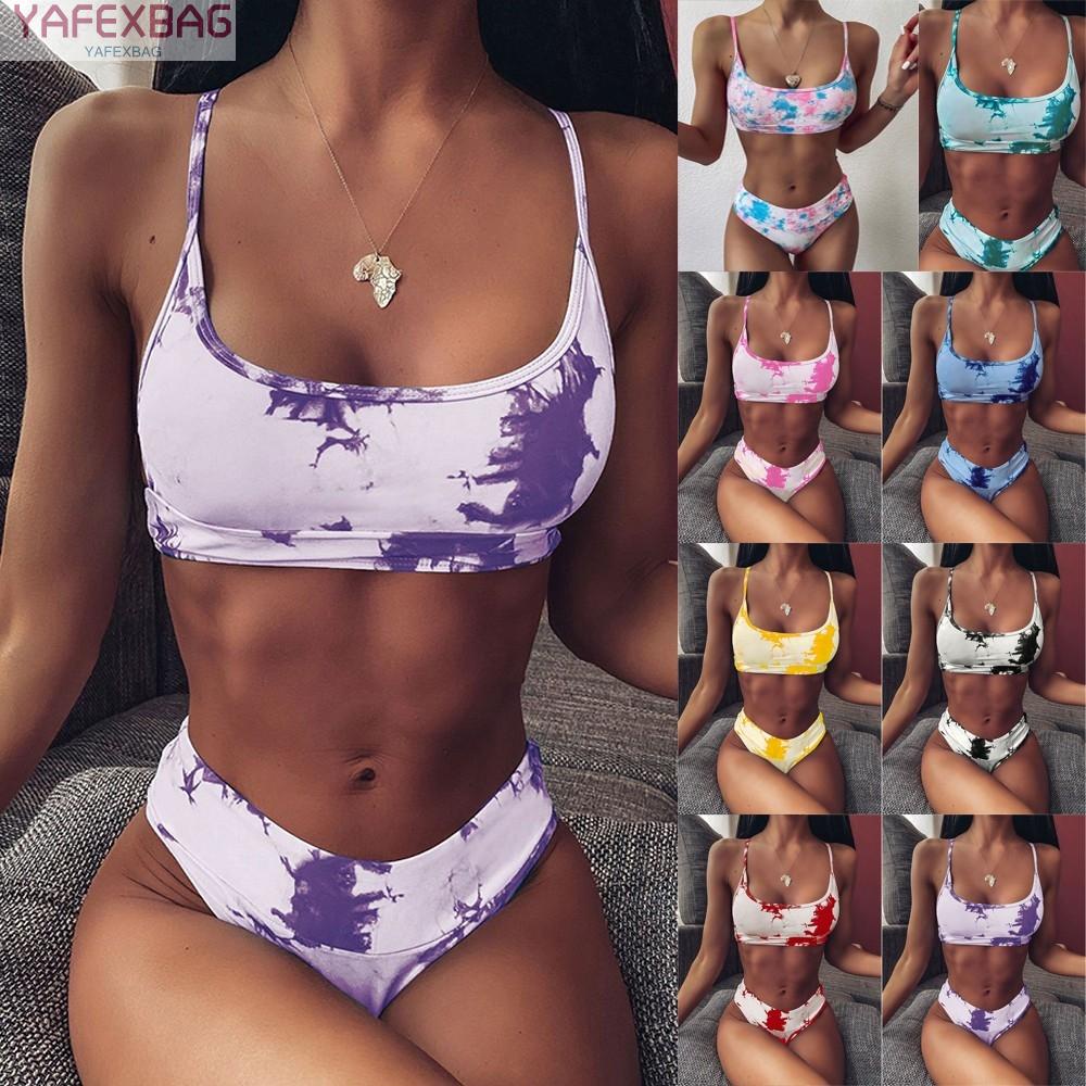 Women Brazilian Bikini Set Printed Push Up Padded Swimwear Swimsuit Bathing Suit