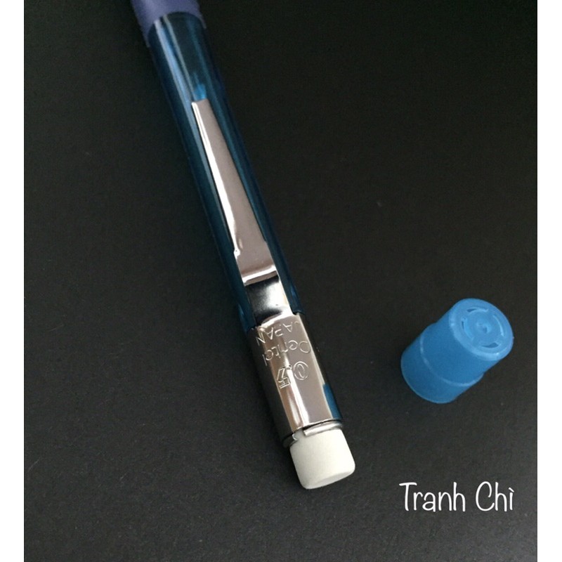 Bút chì kim bấm Pentel Quicker Clicker 0.5mm Nhật Bản bấm giữa thân PD345 | viết chì gôm to