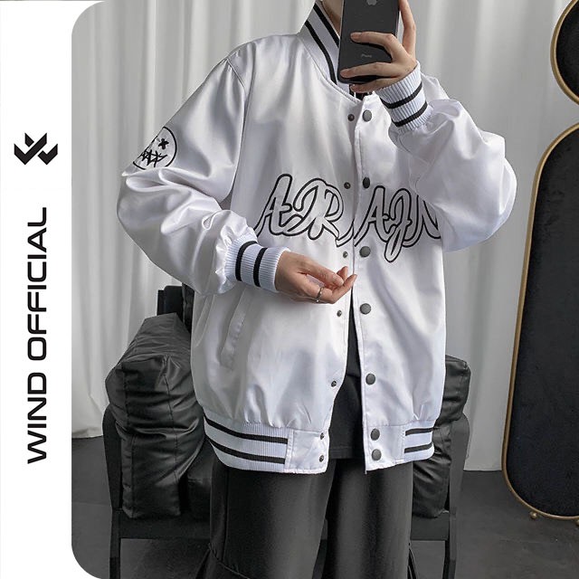 [Mã SKAMA06 giảm 8% tối đa 50K đơn 250K] Áo khoác bomber dù unisex form rộng 2 lớp 28 nam nữ ulzzang Wind