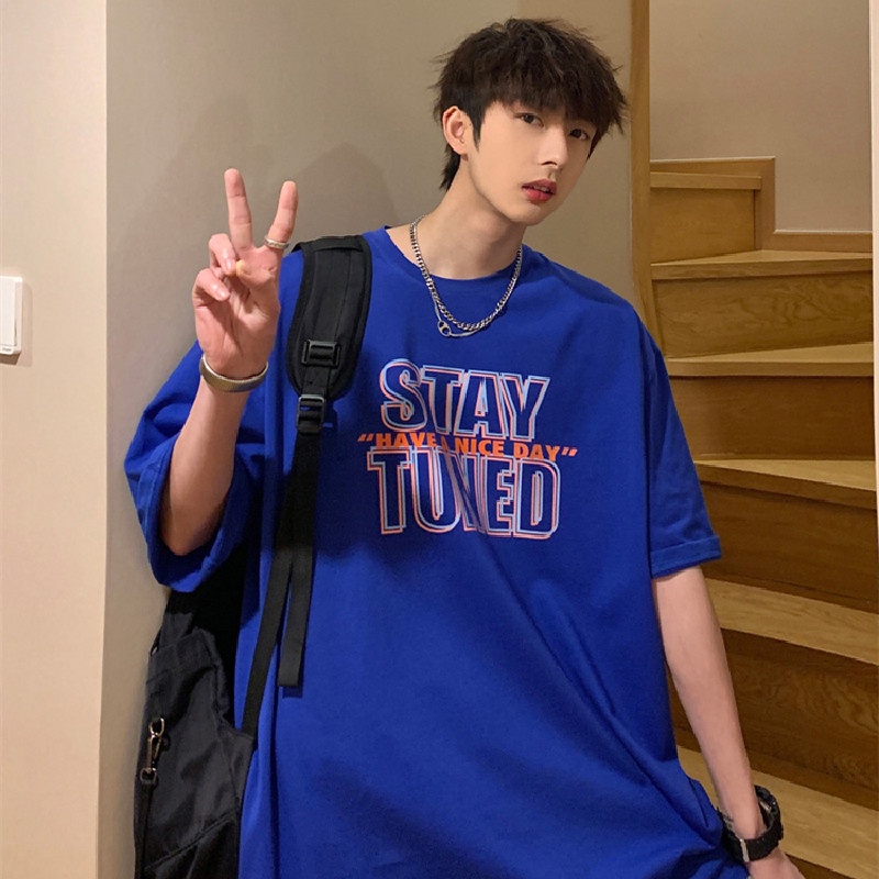 Áo Thun Nam Tay Ngắn In Chữ Size M-5XL Phong Cách Hip Hop