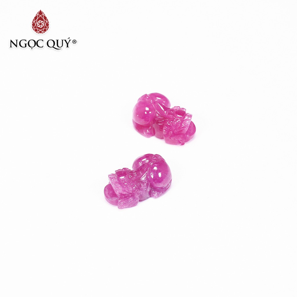 Mặt dây chuyền tỳ hưu đá ruby mệnh hỏa, thổ - Ngọc Quý