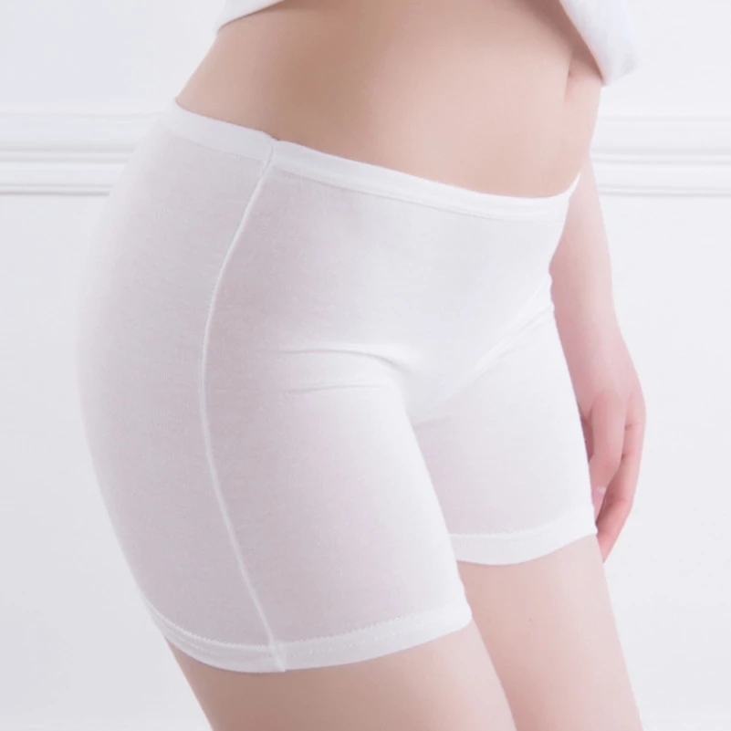 Quần Short Mặc Trong Váy Chất Liệu Cotton Lụa Lạnh Mềm Mại Thoáng Khí Thời Trang Mùa Hè Cho Nữ