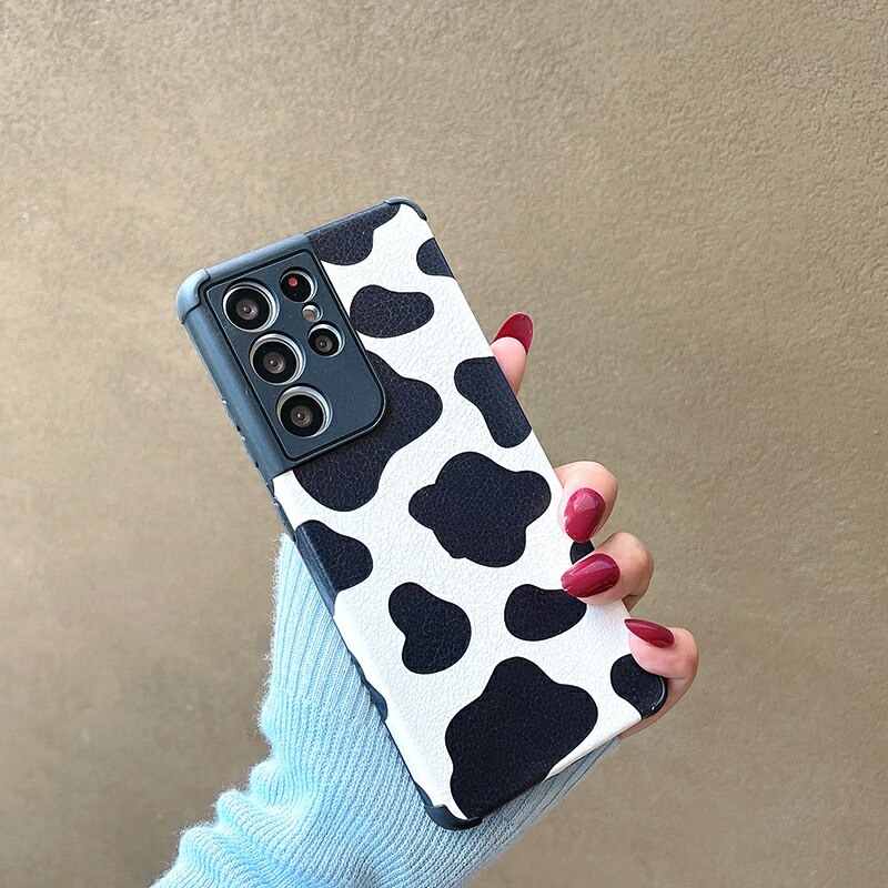 Dễ Thương Bao Da Điện Thoại Chống Sốc Họa Tiết Ngựa Vằn Cho samsung s21 s20 s10 s8 s9 plus ultra s20 fe note10 20 Ốp