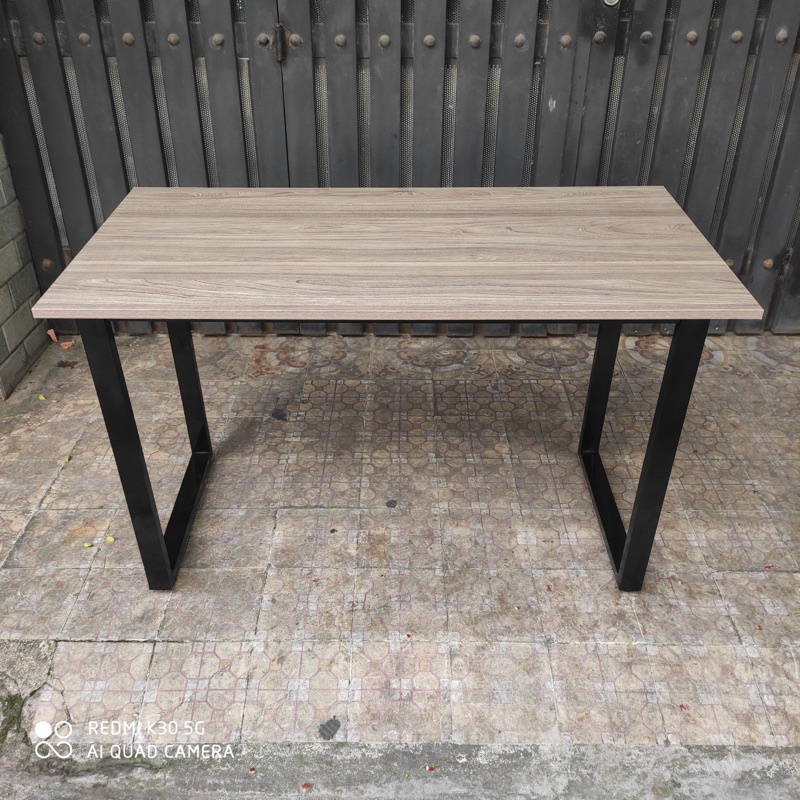Bàn làm việc học tập chân chữ U gỗ MDF MELAMINE kích thước 120 x 60 x 75cm khung sơn tĩnh điện - lắp ráp tiện lợi mới 💯
