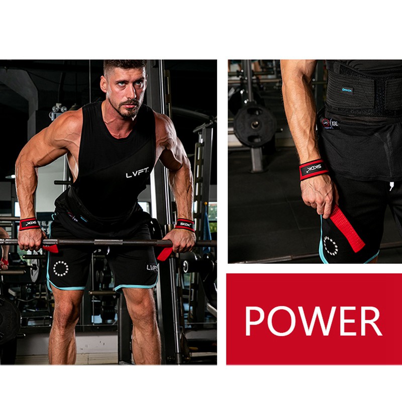 Set 2 Dây Đai Đeo Cổ Tay Hỗ Trợ Tập Gym