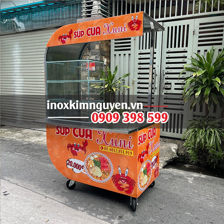 Xe bán súp, đồ ăn vặt 1m2