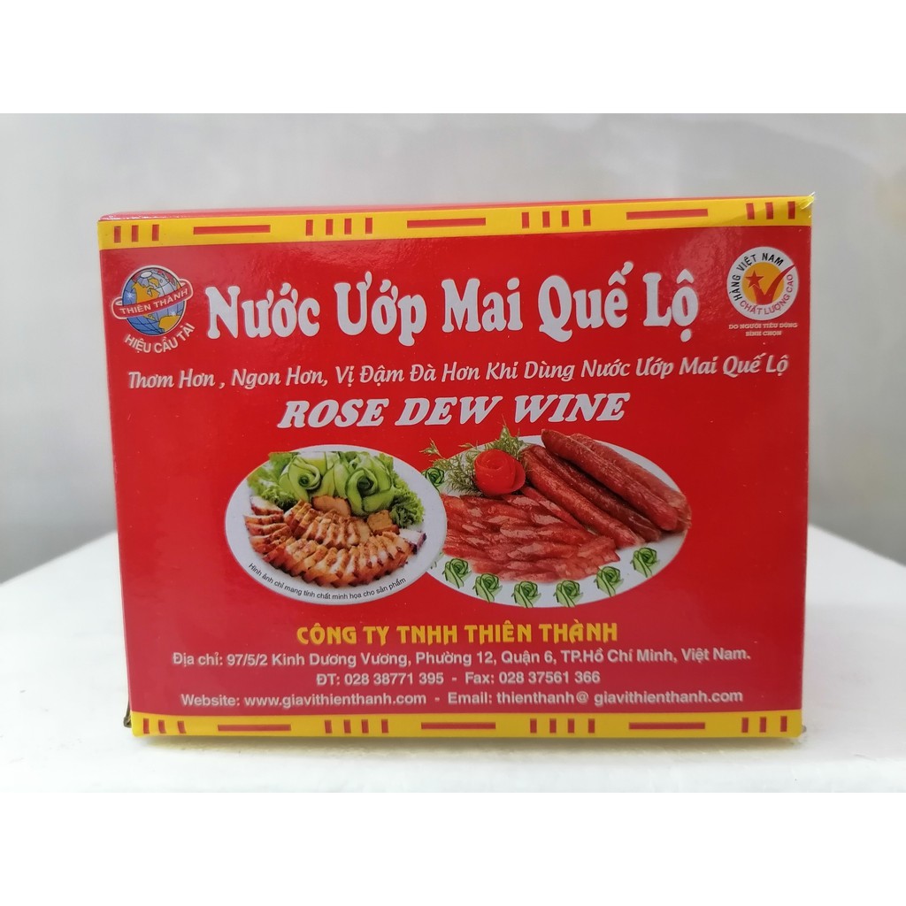 [Hộp 20 gói x 20g] Nước ướp Mai Quế Lộ [VN] THIÊN THÀNH Rose Dew W-i-n-e (cpd-hk)