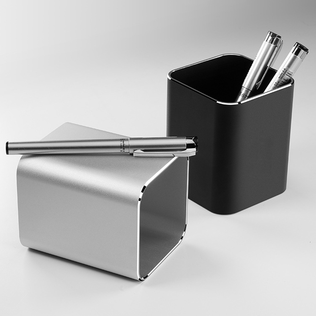 Hộp đựng bút bằng kim loại nhôm hình vuông siêu bền tiện lợi