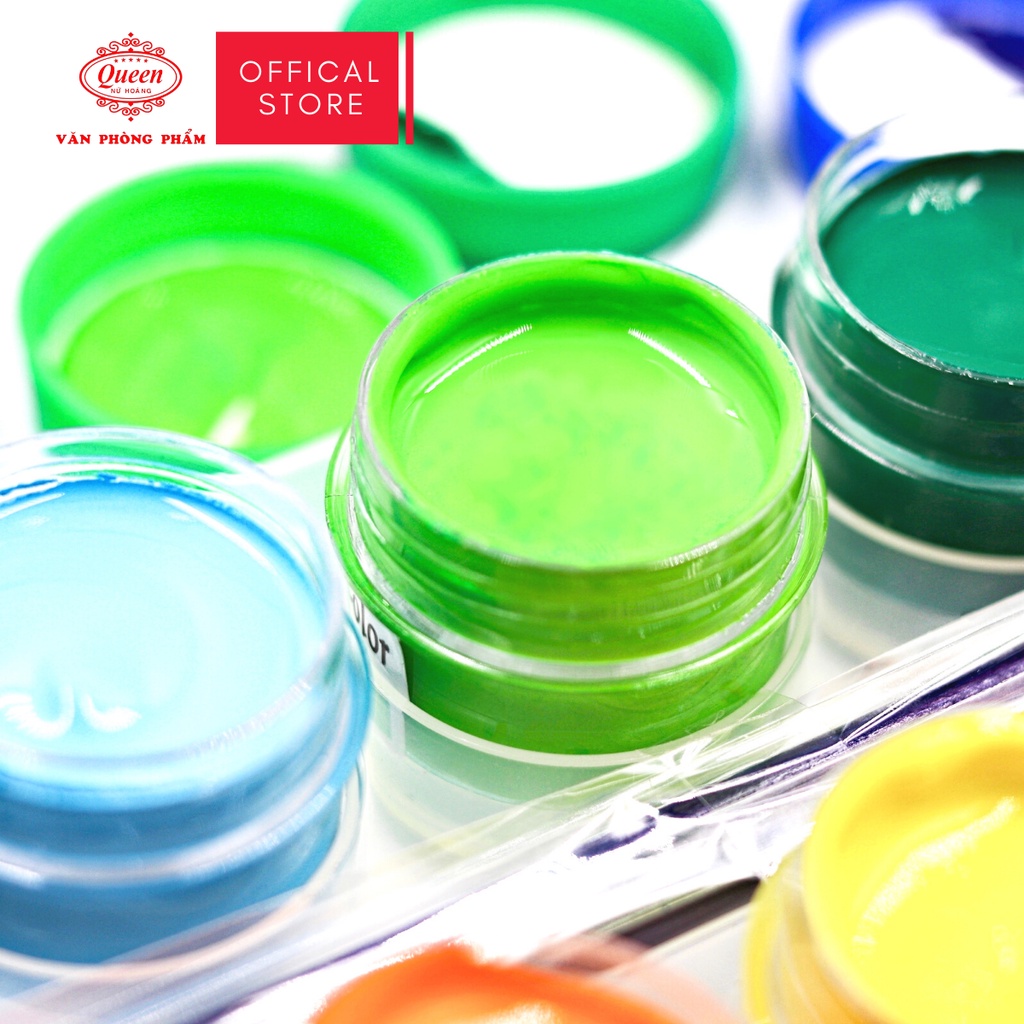 Màu nước Queen  - 12 màu - CHÍNH HÃNG - WC303 - 18ml