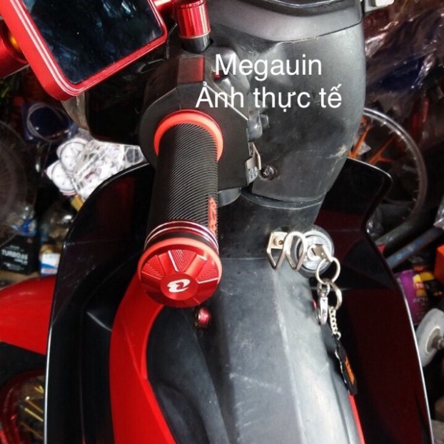 Bao tay nắm cao su Racing Boy gù nhôm CNC xe máy (giá 1 cặp)