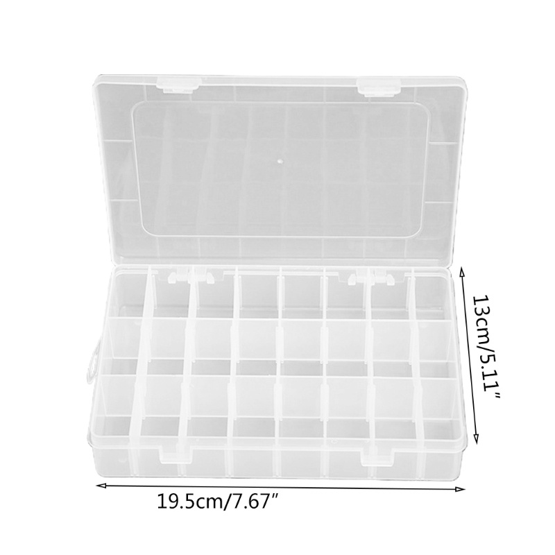 Hộp đựng trang sức trong suốt nhiều ngăn tiện dụng