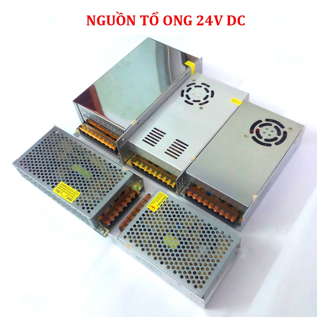 Nguồn tổ ong 24v 20a, nguồn 24v dùng cho đèn LEG, động cơ mini, thiết bị điện 24V DC bảo hành 12 tháng