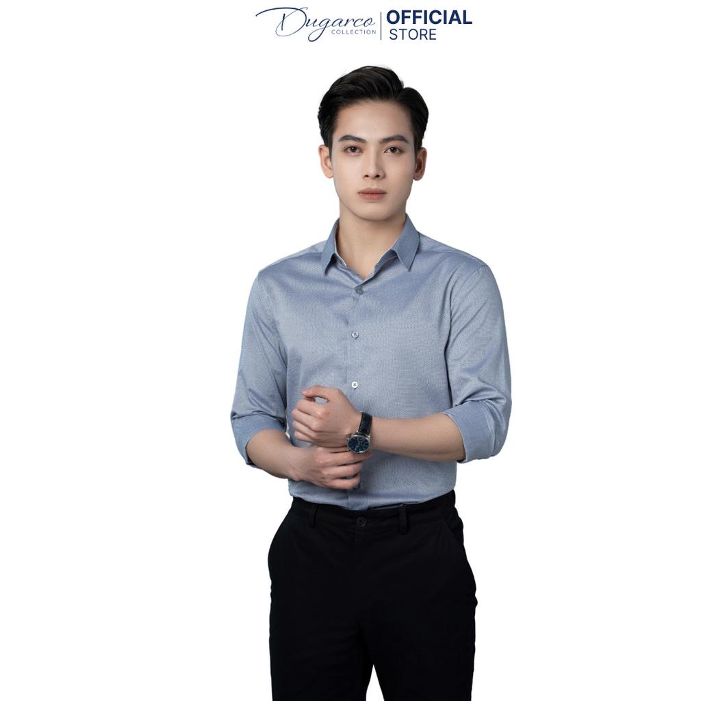 Áo sơ mi nam dài tay DUGARCO form slim fit công sở chất cotton cao cấp 228SM103