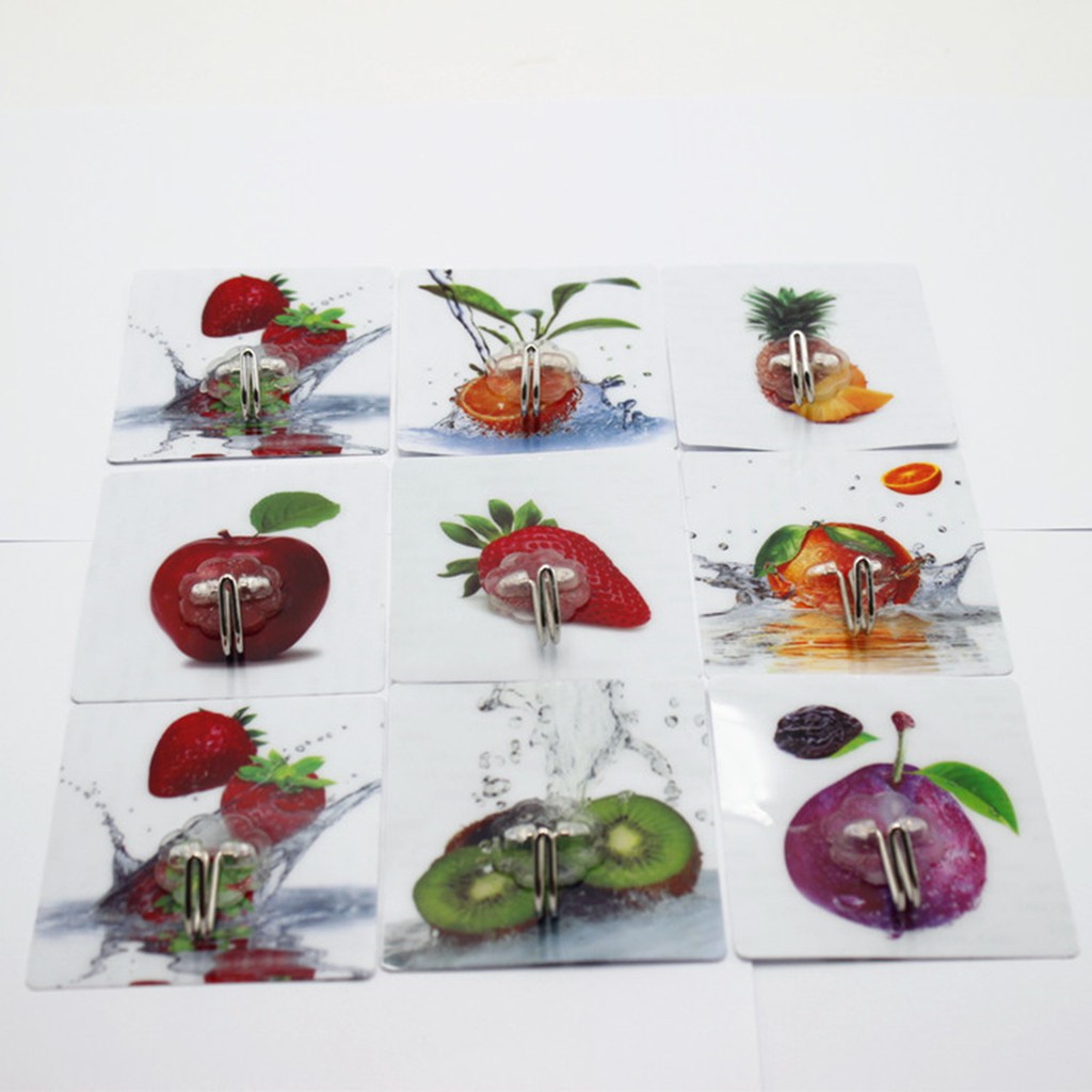 Combo 5 móc dính tường 3D siêu dính (giao mầu ngẫu nhiên)