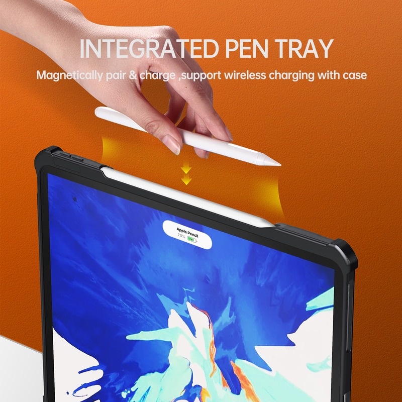 Ốp Máy Tính Bảng Trong Suốt Chống Sốc Có Chân Đế Cho Ipad Mini 6 7 / 8 / 9th Gen Pro 10.5 11 12.9 2021 Air 4 Air 5 2022