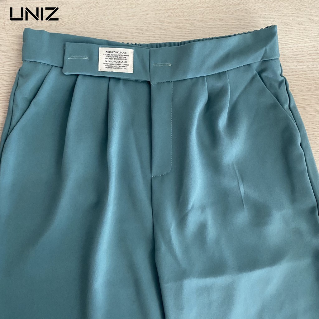 Quần Jogger Nữ Bo Gấu UNIZ (2 Màu), Unisex, Cạp Mac, Dáng Dài, Form Thụng, Vải Ruby, Mềm Nhẹ, Không Bai Xù