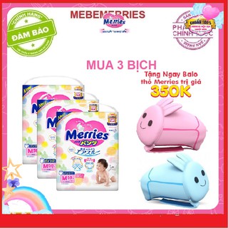 (JUMBO)Chính Hãng Cty Bỉm Merries dán/quần NB90/S82/M64/M58/L54/L44/XL44