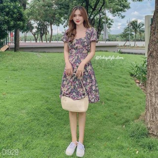 Đầm voan lụa hoa nhí ❤️❤️ cực xinh xắn