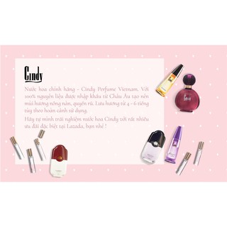 Combo 5 nước hoa Cindy mini EDP 10ml