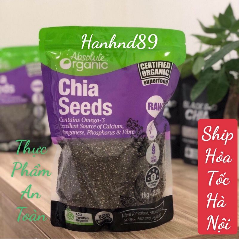 Túi (1kg) hạt chia úc tím