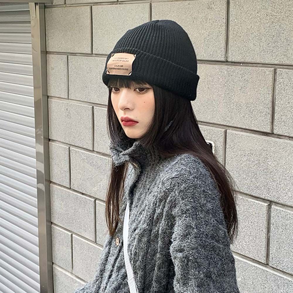 Mũ len beanie họa tiết kẻ sọc phong cách hip hop Hàn Quốc dễ thương cho nam