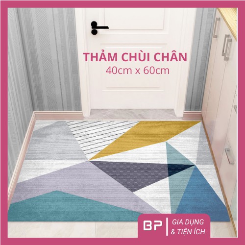 Thảm chùi chân, lau chân nhà tắm chống trượt cao cấp kích thước 40cm x 60cm, nhiều mẫu