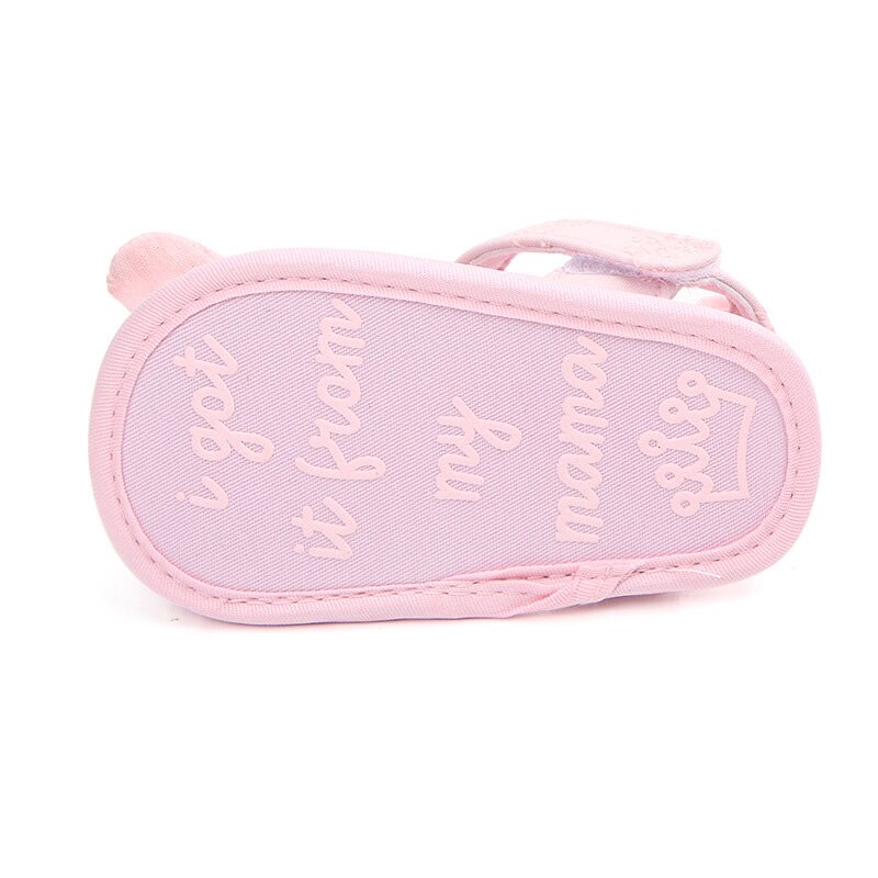 Giày Sandal Cotton Mềm Mại Đính Nơ Thời Trang Xuân Hè Cho Bé Gái Tập Đi