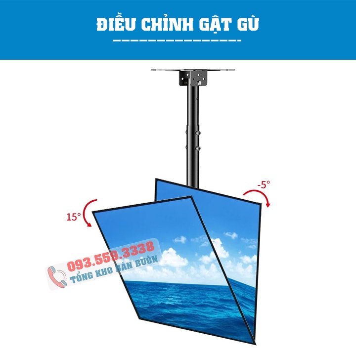Giá Treo Tivi Thả Trần NB T560 32 - 40 - 43 - 50 - 60 - 65 Inch - Lắp Đặt Mọi Địa Hình - Hàng Nhập Khẩu Chính Hãng