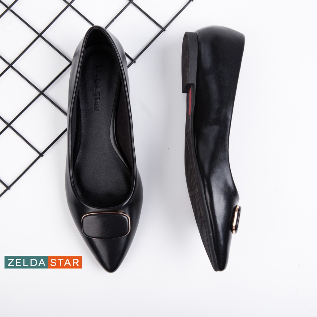 Giày búp bê Zelda Star nơ ovan đế bệt 1cm - BB0261020 | BigBuy360 - bigbuy360.vn