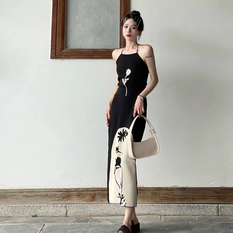 ♟Đầm Dệt Kim Cao Cấp Phong Cách Trung Hoa Cổ Điển Thiết Kế Mới Cho Nữ