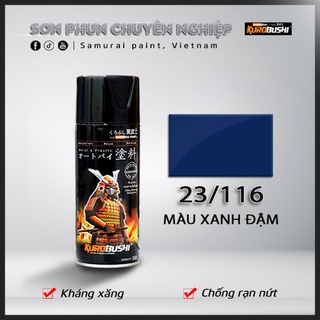 COMBO Sơn Samurai màu 116 gồm 4 chai đủ quy trình độ bền cao (Lót 2K04 – Nền 102 - Màu 116 - Bóng 2K01)