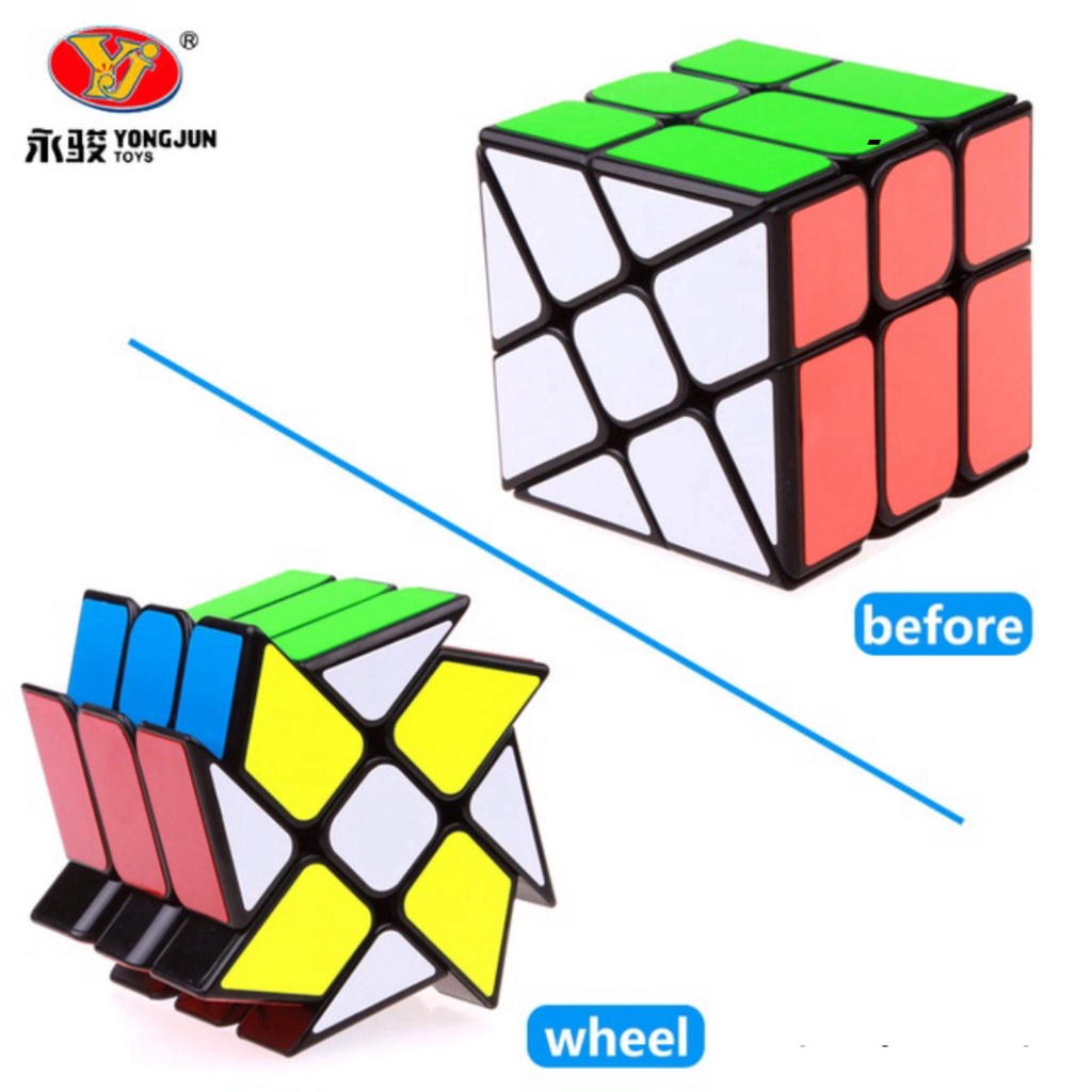 YongJun Axis rubik s cube Fisher wheel cube YJ Khối rubik dị hình Yongjun thumbnail