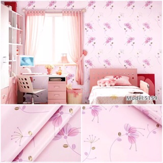 Giấy dán tường hình bông hoa 10mx45cm