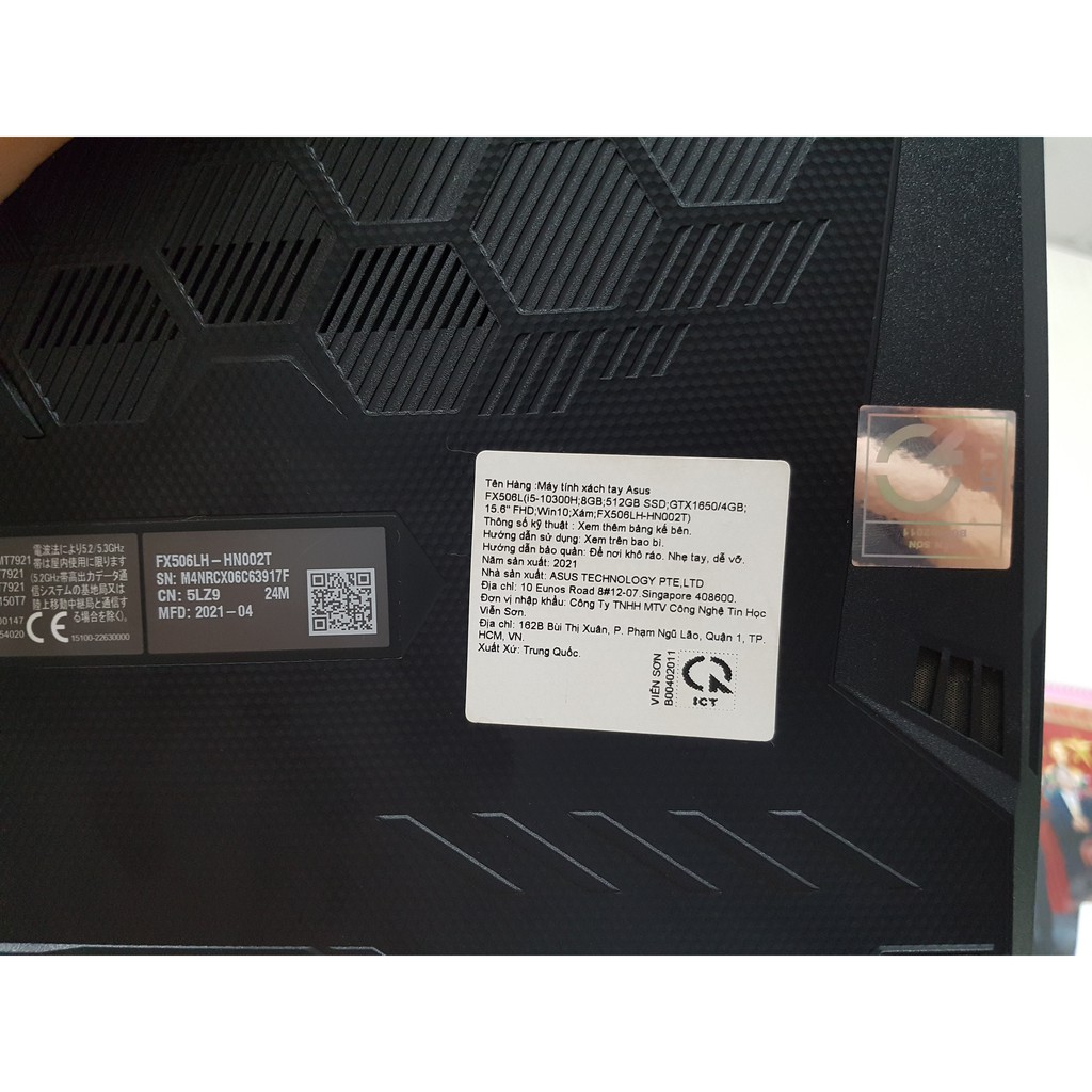 Asus Gaming FX506L (i5-10300H, 8GB, 512G, GTX1650) | BigBuy360 - bigbuy360.vn