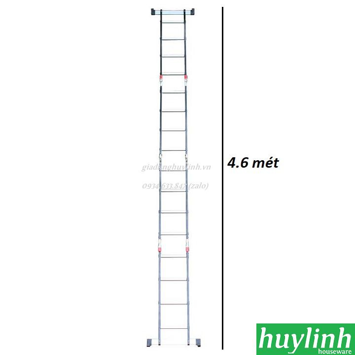 Thang nhôm gấp 4 đoạn Advindeq ADM104 - 4.6 mét