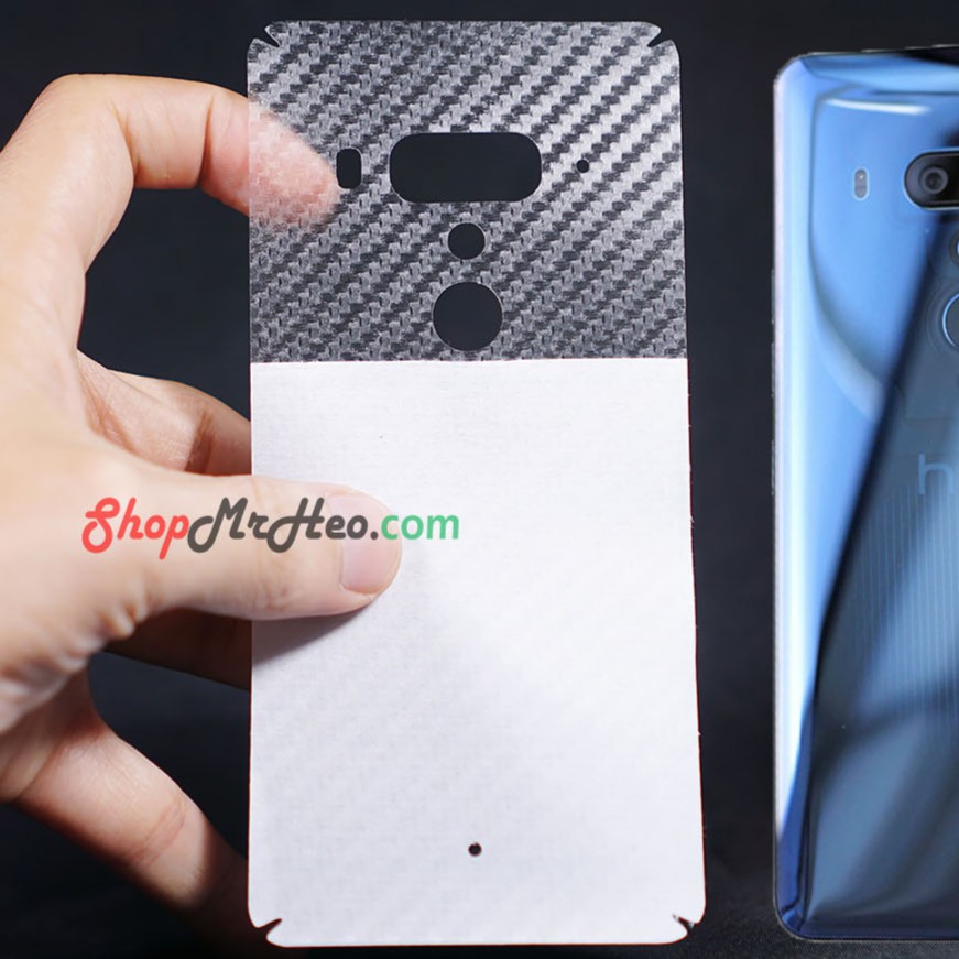 Bộ 3 Skin Dán Mặt Lưng Vân 3D HTC U12 Plus - U12+