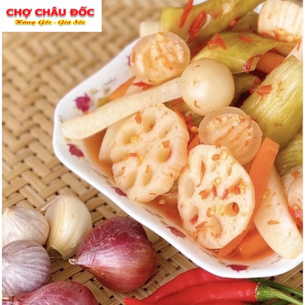 800gr Dưa Món Kim Chi Thập Cẩm Châu Đốc Giòn Thơm Ngon