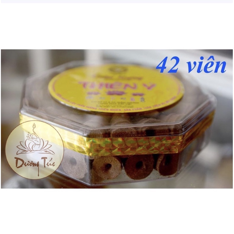 NỤ TRẦM HƯƠNG THIÊN Ý - Hộp 42 viên Hộp bát giác dẹp