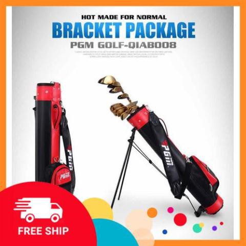 Túi đựng gậy golf size nhỏ PGM mini có chân chống đựng 5 - 8 gậy da cao su chất lượng cao cứng cáp TM045