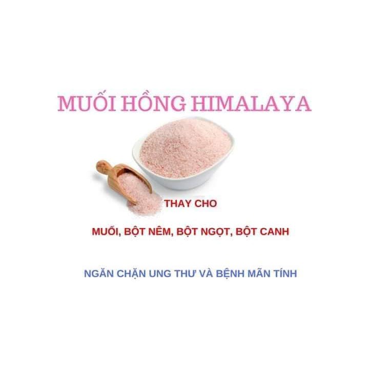 Muối hồng / muối hồng Himalaya hạt mịn nấu ăn, nấu sữa, ngâm chân thải độc, tẩy tế bào chết, xóa bọng mắt