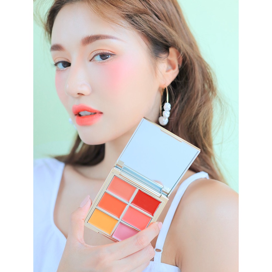 Bảng son 3CE MULTI POT PALETTE 6 ô siêu lì chính hãng HALOMI