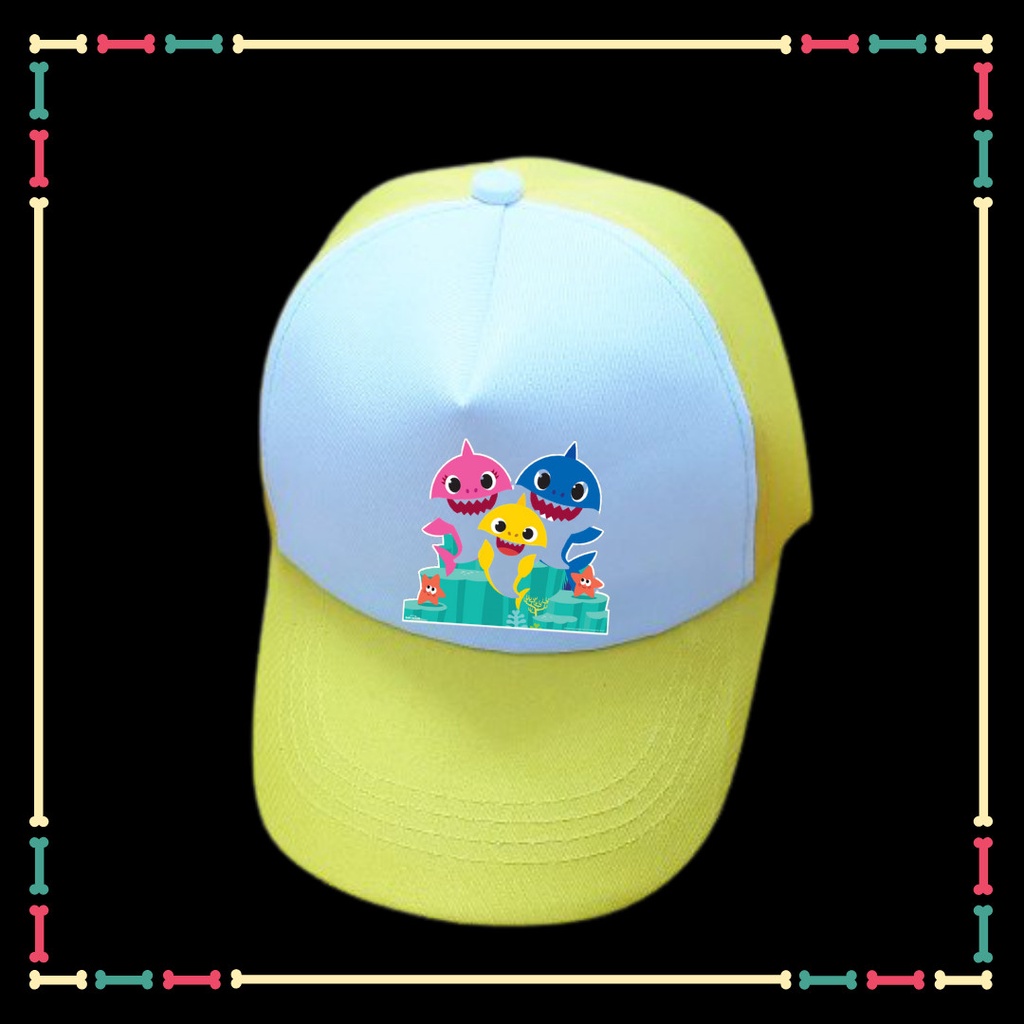 MŨ/ NÓN IN HÌNH BABY SHARK CHO BÉ GÁI ( CÓ ĐỦ MÀU SẮC CHO BÉ CHỌN)