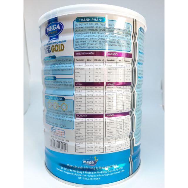 Sữa CANXI EXTRA GOLD 900G Bổ Sung Canci Cho Người Già