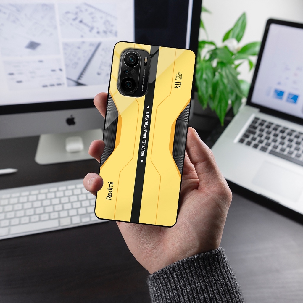 Ốp lưng Xiaomi Redmi K40, K40 Pro, K40 Gaming, Poco F3 - Bruce Lee Edition, chất liệu kính cường lực
