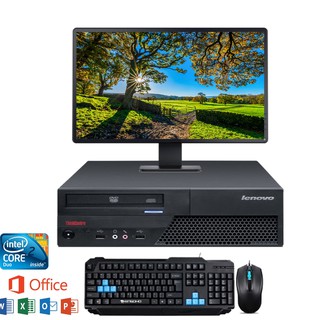 (máy tính) Thùng CPU LENOVO nhập khẩu CPU Core™2 Duo E6300 / R2G / HDD80G; Màn hình 19 inch; Phím chuột mới