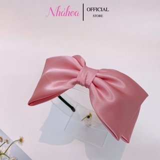 Bờm Tóc Nơ Lụa Chất Satin Pha Lụa Nhiều Màu Sắc - Chính Hãng NHÀ HOA