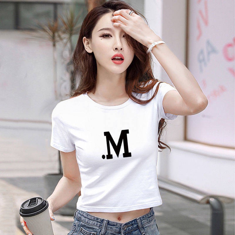 Áo Croptop Tay Ngắn Có Mũ Trùm Đầu Chất Liệu 95% Cotton Phong Cách Hàn Quốc Thời Trang Mùa Hè 2020 Mới Cho Nữ