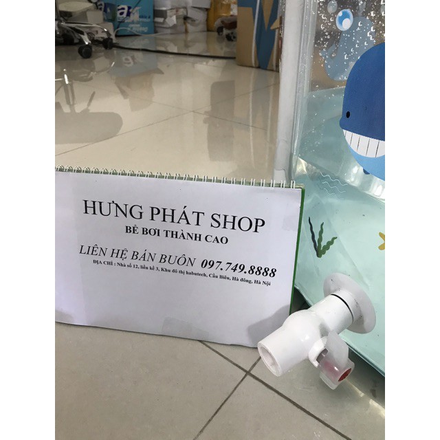 Bể bơi phao thành cao trong suốt + Tặng phao cổ + bơm hơi - Kmart - Hàng mới về